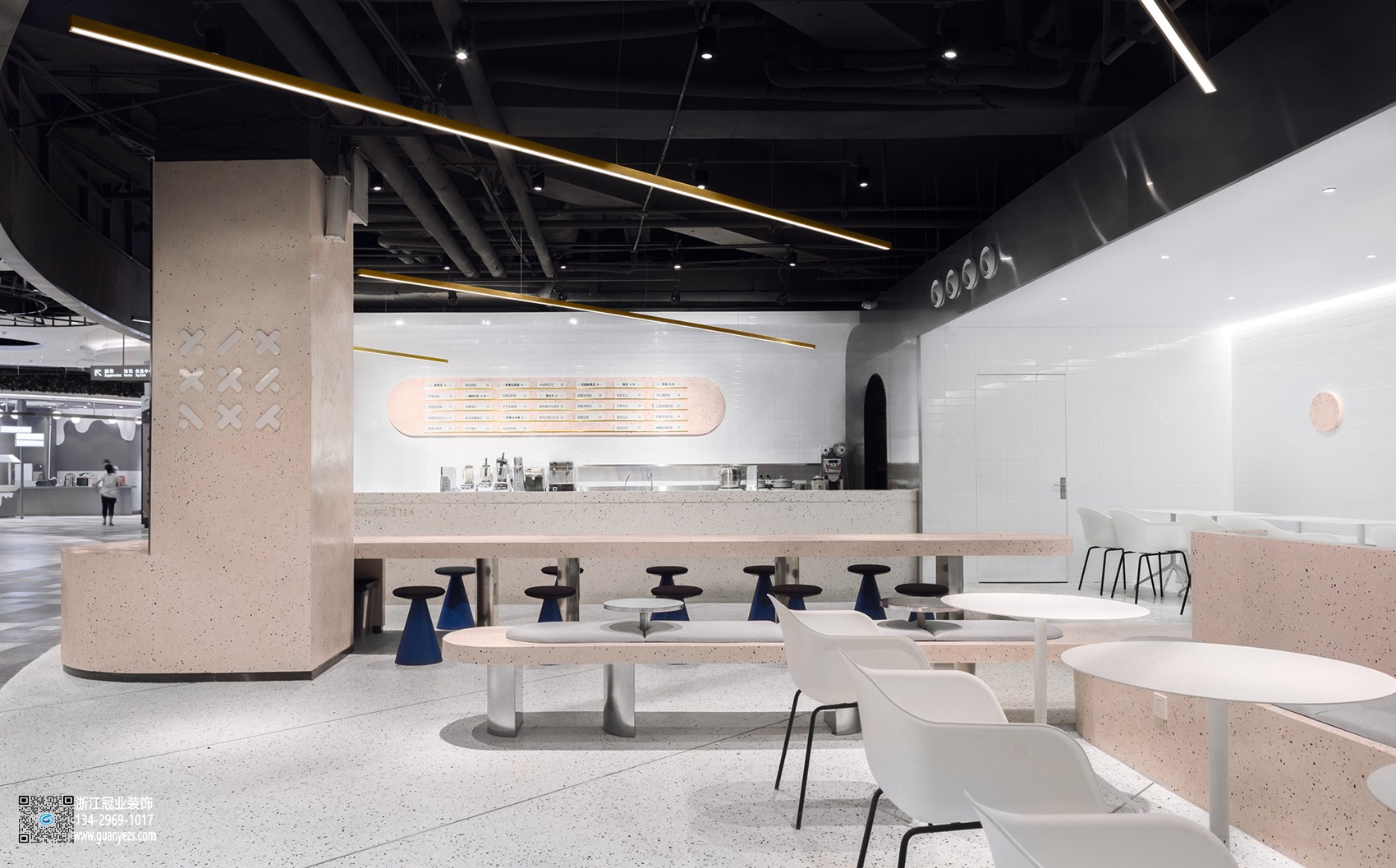 連鎖奶茶店裝修設計